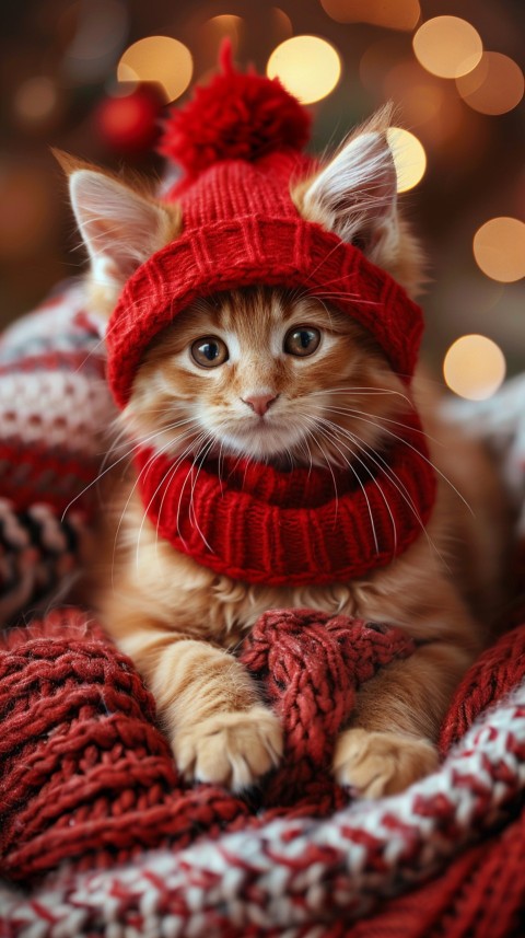 Cute Cat Christmas Vibe Kittens Kitty Aesthetic  (57)