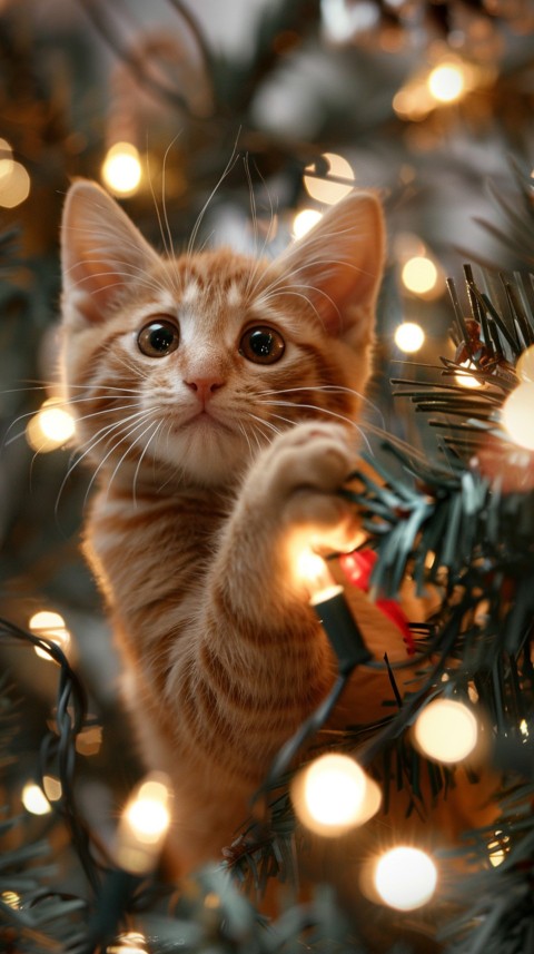 Cute Cat Christmas Vibe Kittens Kitty Aesthetic  (70)