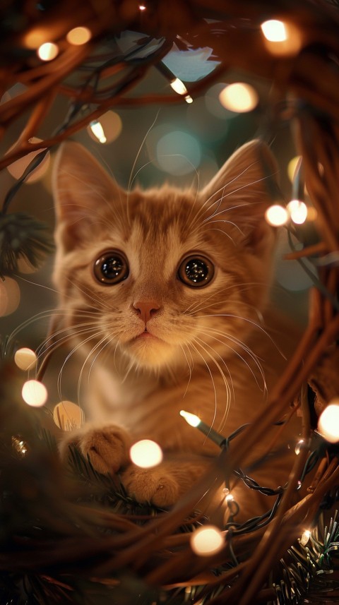 Cute Cat Christmas Vibe Kittens Kitty Aesthetic  (12)