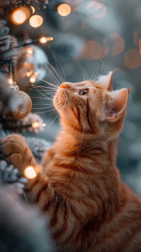 Cute Cat Christmas Vibe Kittens Kitty Aesthetic  (84)