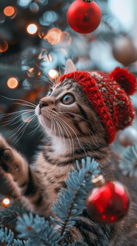 Cute Cat Christmas Vibe Kittens Kitty Aesthetic  (13)