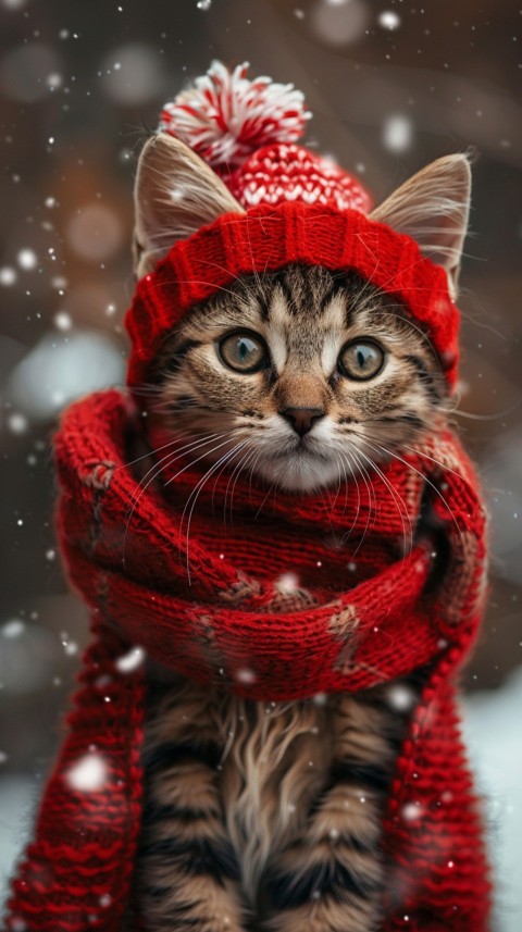 Cute Cat Christmas Vibe Kittens Kitty Aesthetic  (68)