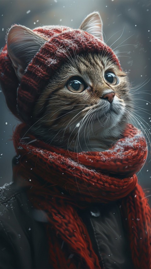 Cute Cat Christmas Vibe Kittens Kitty Aesthetic  (71)
