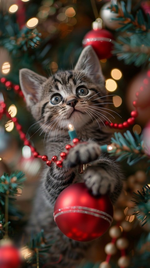 Cute Cat Christmas Vibe Kittens Kitty Aesthetic  (126)