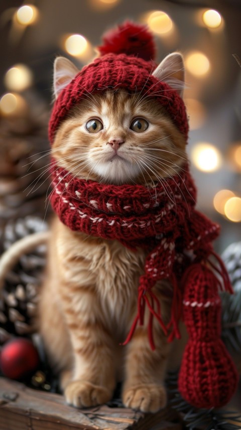 Cute Cat Christmas Vibe Kittens Kitty Aesthetic  (146)