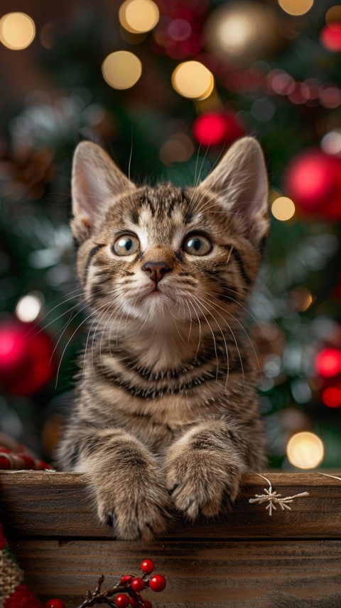 Cute Cat Christmas Vibe Kittens Kitty Aesthetic  (130)