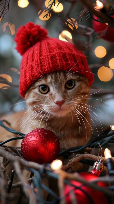 Cute Cat Christmas Vibe Kittens Kitty Aesthetic  (178)