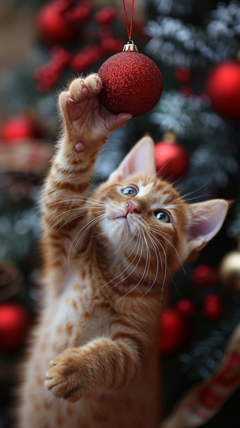 Cute Cat Christmas Vibe Kittens Kitty Aesthetic  (169)