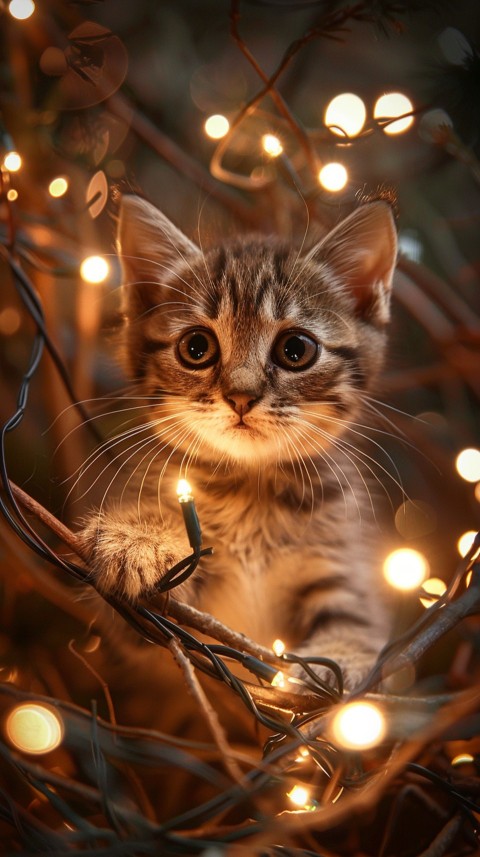Cute Cat Christmas Vibe Kittens Kitty Aesthetic  (122)