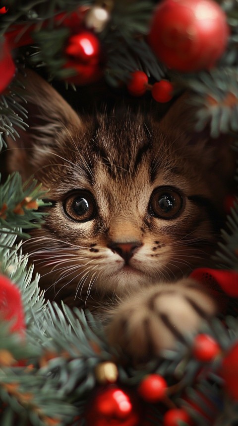 Cute Cat Christmas Vibe Kittens Kitty Aesthetic  (118)