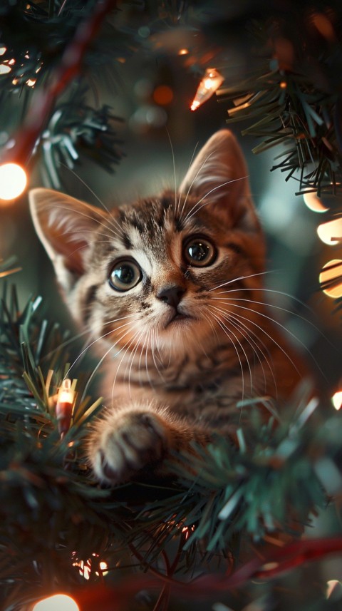 Cute Cat Christmas Vibe Kittens Kitty Aesthetic  (185)
