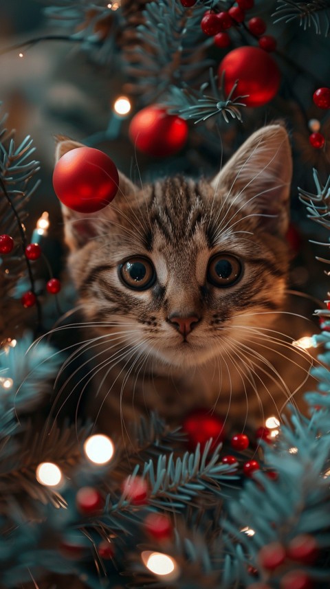 Cute Cat Christmas Vibe Kittens Kitty Aesthetic  (120)