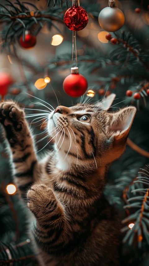 Cute Cat Christmas Vibe Kittens Kitty Aesthetic  (141)
