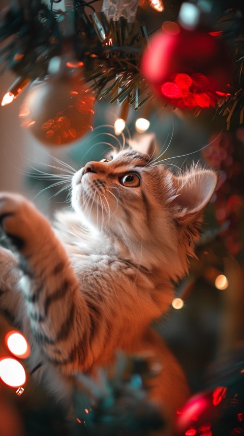Cute Cat Christmas Vibe Kittens Kitty Aesthetic  (161)