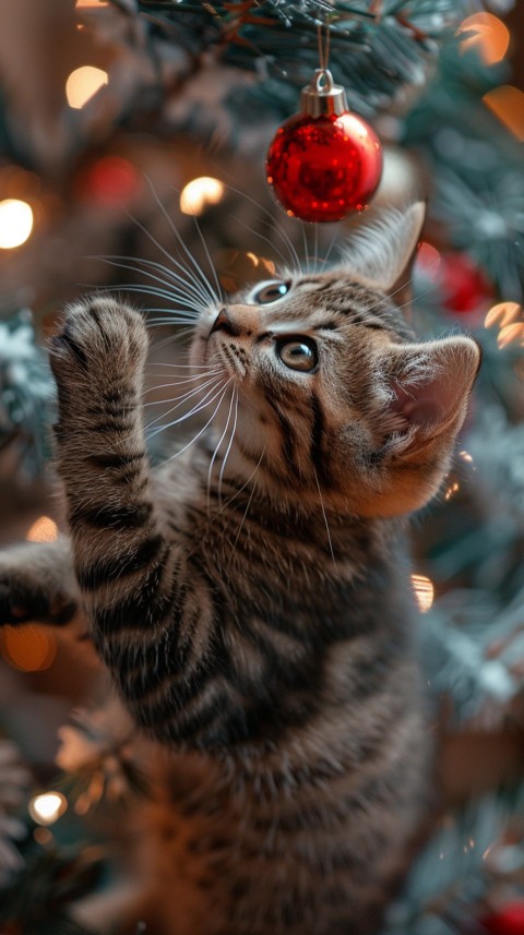 Cute Cat Christmas Vibe Kittens Kitty Aesthetic  (142)