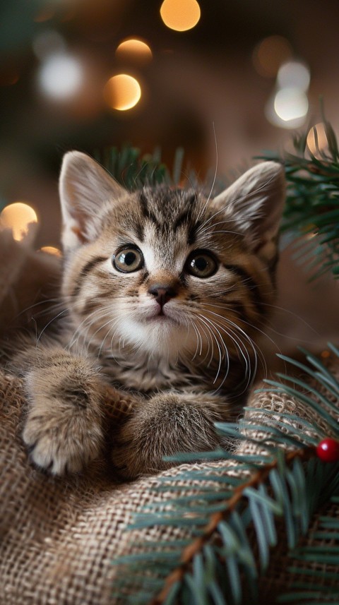 Cute Cat Christmas Vibe Kittens Kitty Aesthetic  (158)