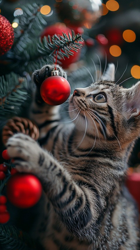 Cute Cat Christmas Vibe Kittens Kitty Aesthetic  (134)