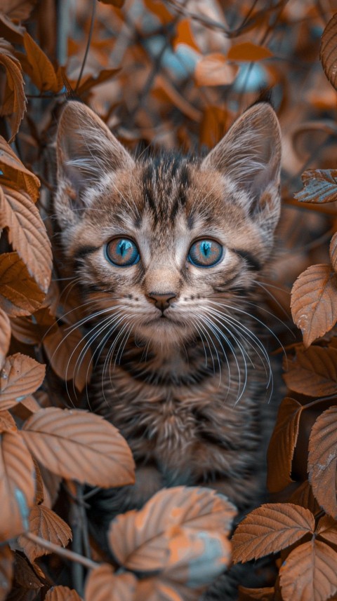 Cute Cat Playing Outdoor Nature Kittens Kitty Aesthetic  (28)