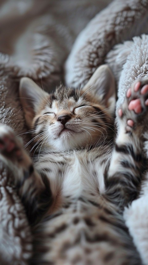 Cute Cat Sleeping Kittens Kitty Aesthetic  (34)