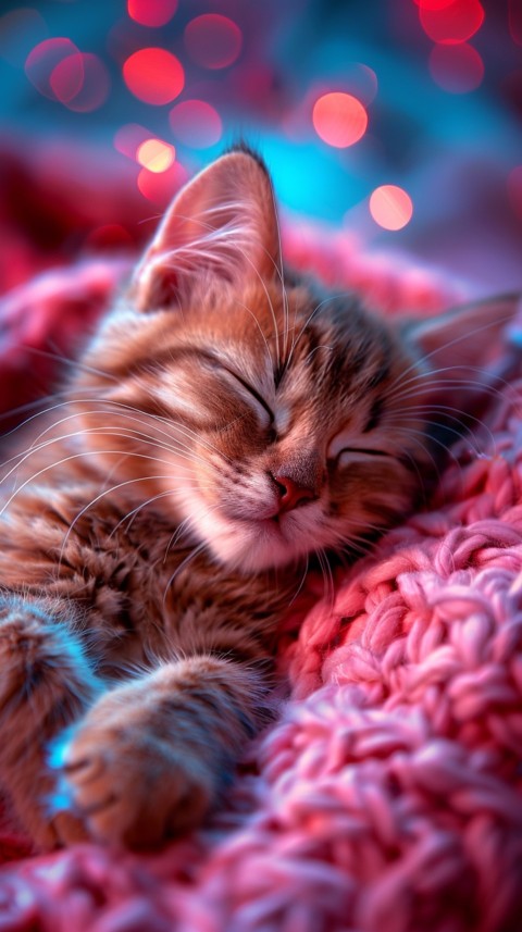 Cute Cat Sleeping Kittens Kitty Aesthetic  (63)