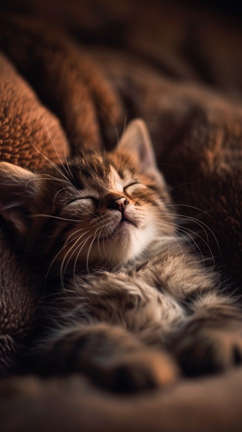 Cute Cat Sleeping Kittens Kitty Aesthetic  (8)