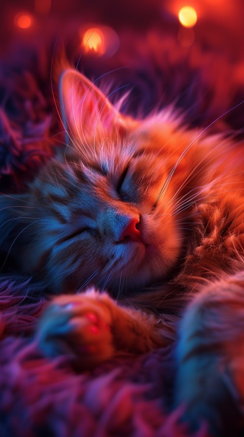 Cute Cat Sleeping Kittens Kitty Aesthetic  (31)