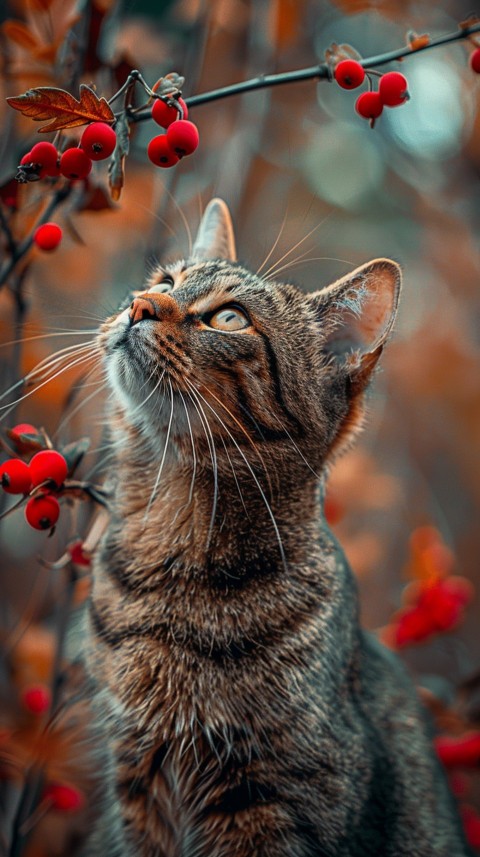 Cute Cat With Flowers Kittens Kitty Outdoor Aesthetic  (44)