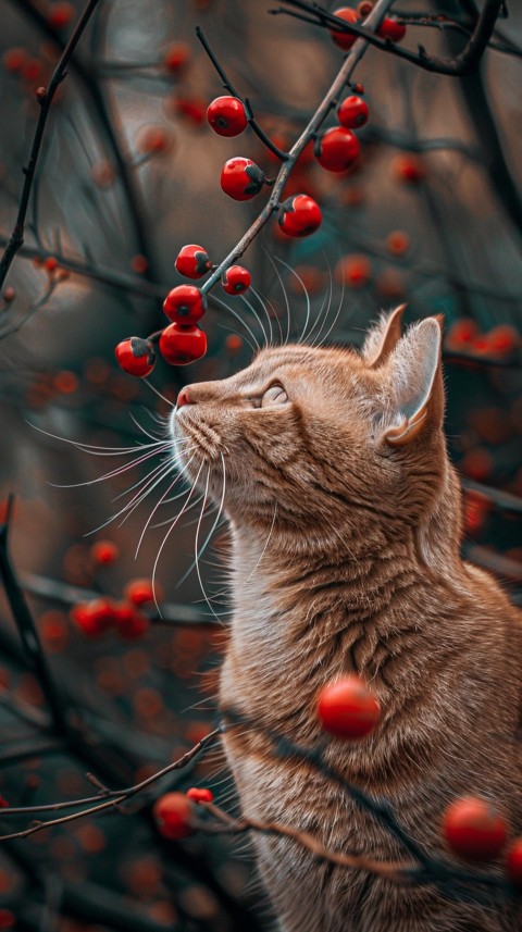 Cute Cat With Flowers Kittens Kitty Outdoor Aesthetic  (70)