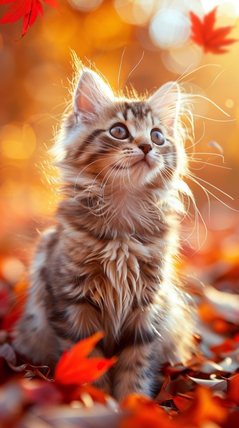 Cute Cat With Flowers Kittens Kitty Outdoor Aesthetic  (171)