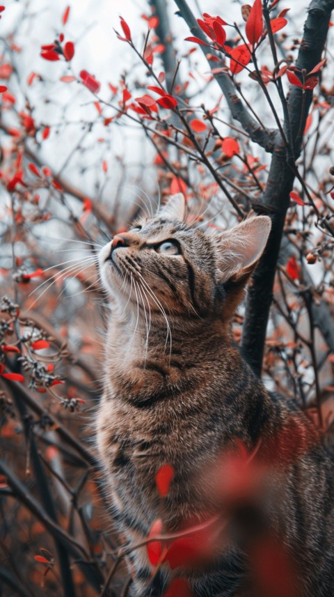 Cute Cat With Flowers Kittens Kitty Outdoor Aesthetic  (271)