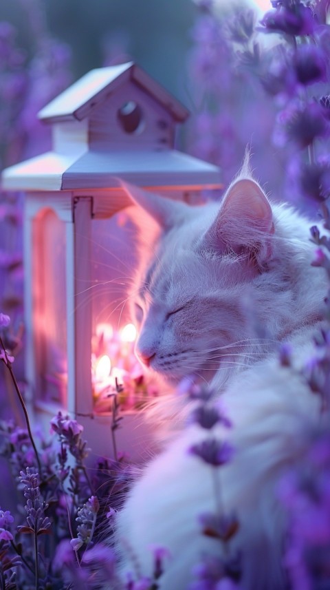 Cute Cat With Flowers Kittens Kitty Outdoor Aesthetic  (376)