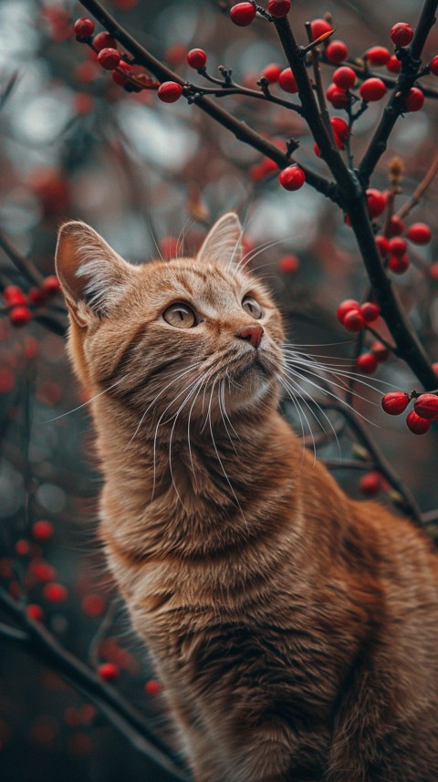 Cute Cat With Flowers Kittens Kitty Outdoor Aesthetic  (419)