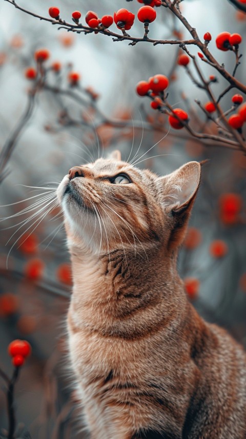 Cute Cat With Flowers Kittens Kitty Outdoor Aesthetic  (492)