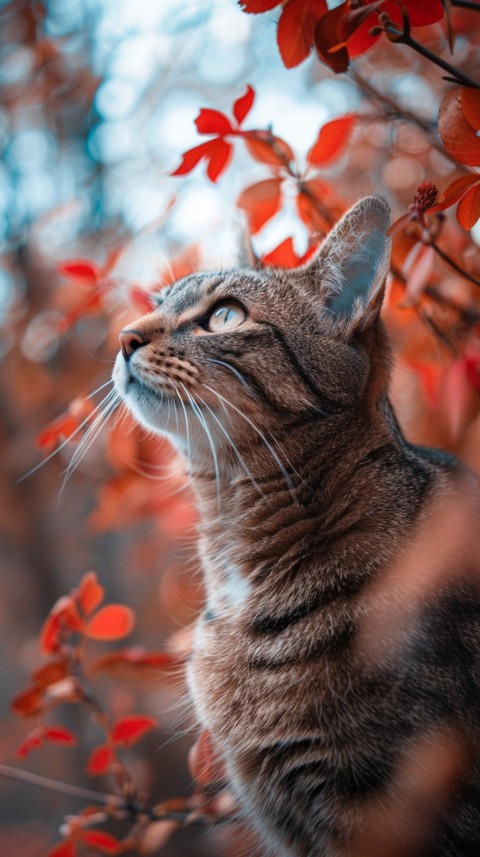 Cute Cat With Flowers Kittens Kitty Outdoor Aesthetic  (496)