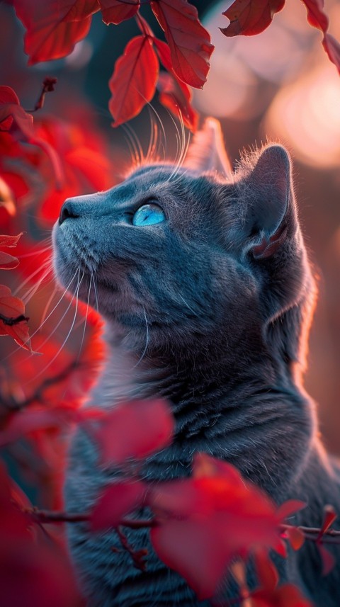 Cute Cat With Flowers Kittens Kitty Outdoor Aesthetic  (544)