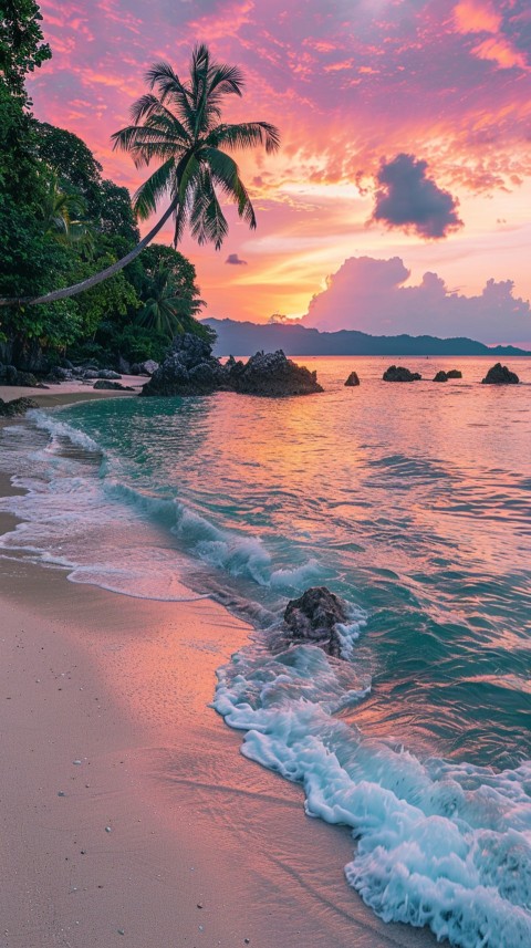 Evening Beach Aesthetic Calm and Relaxing Sea Waves (27)