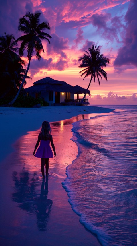 Evening Beach Aesthetic Calm and Relaxing Sea Waves (79)