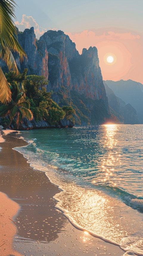Evening Beach Aesthetic Calm and Relaxing Sea Waves (100)