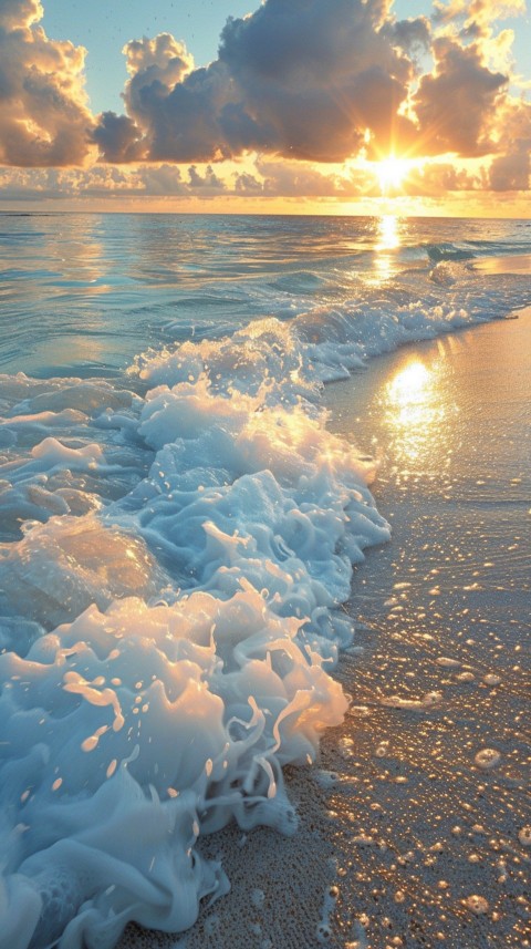 Evening Beach Aesthetic Calm and Relaxing Sea Waves (119)