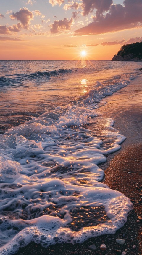 Evening Beach Aesthetic Calm and Relaxing Sea Waves (128)