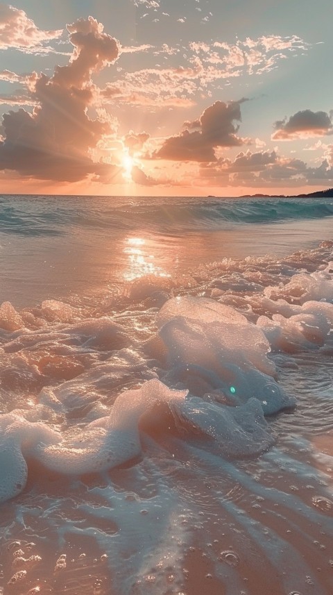 Evening Beach Aesthetic Calm and Relaxing Sea Waves (175)