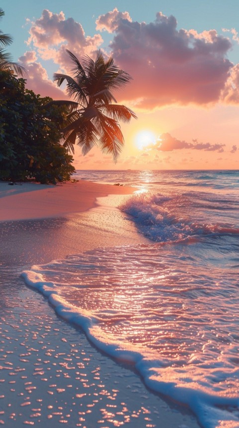 Evening Beach Aesthetic Calm and Relaxing Sea Waves (198)