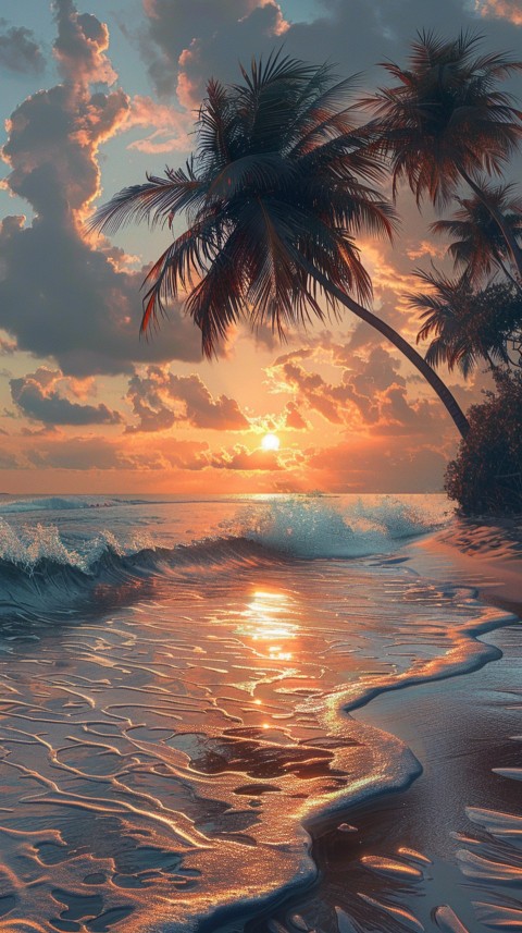 Evening Beach Aesthetic Calm and Relaxing Sea Waves (166)