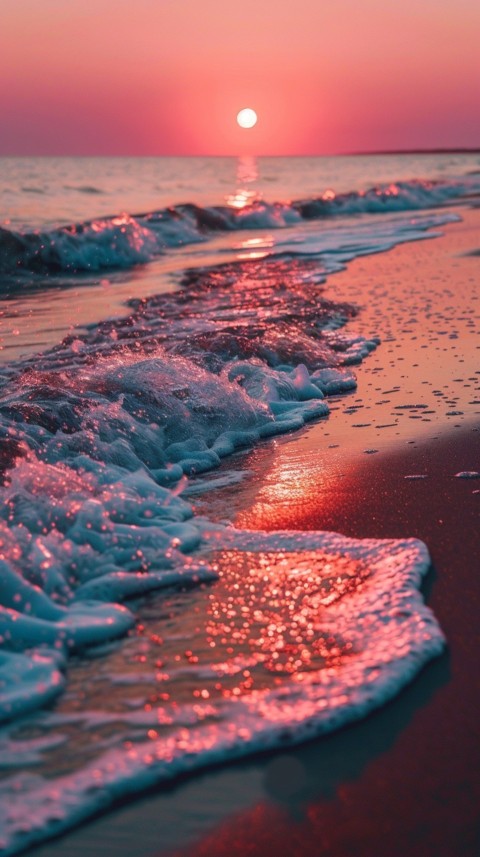 Evening Beach Aesthetic Calm and Relaxing Sea Waves (241)