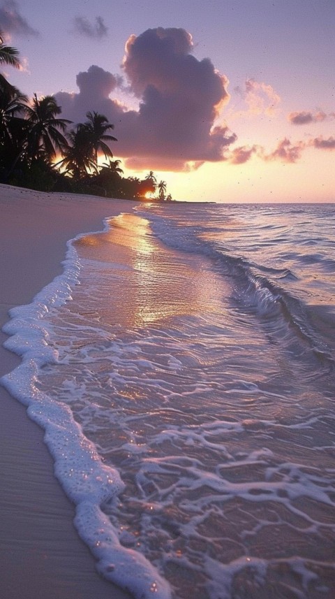 Evening Beach Aesthetic Calm and Relaxing Sea Waves (297)