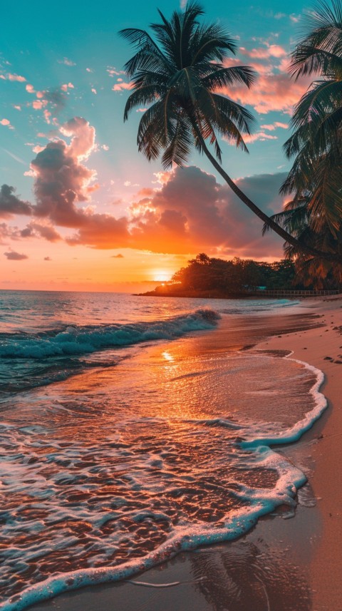 Evening Beach Aesthetic Calm and Relaxing Sea Waves (298)
