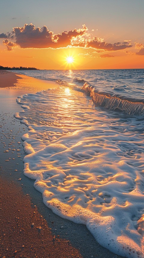 Evening Beach Aesthetic Calm and Relaxing Sea Waves (274)