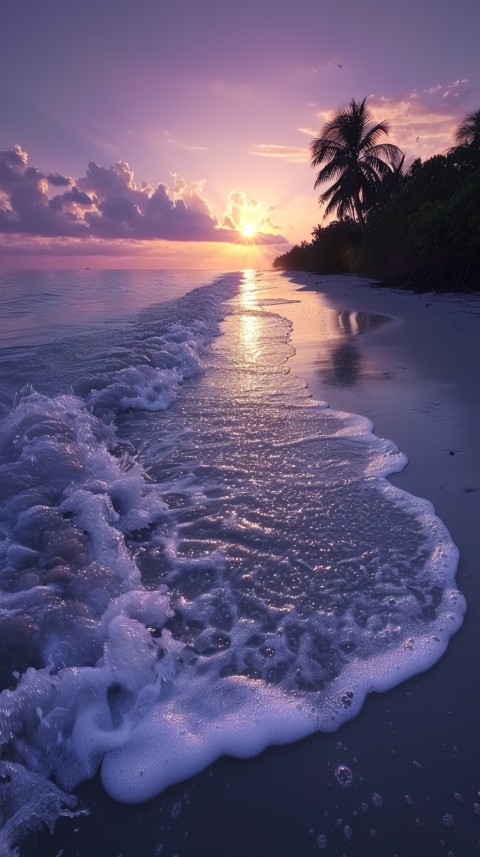 Evening Beach Aesthetic Calm and Relaxing Sea Waves (331)