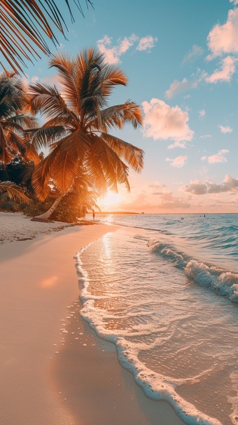 Evening Beach Aesthetic Calm and Relaxing Sea Waves (348)