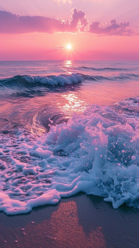 Evening Beach Aesthetic Calm and Relaxing Sea Waves (302)